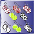 Sports Accessory - Earrings (Stock Sports & Custom) New BioCorn-USA MADE -RUSH